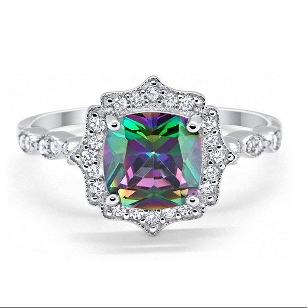 Sterling Silver Mystic Topaz Ring
